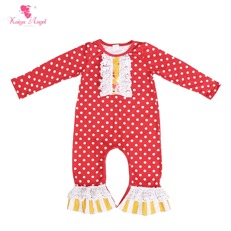 Kaiya Angel/2018 оптовая продажа с фабрики новый дизайн Детский комбинезон красной
