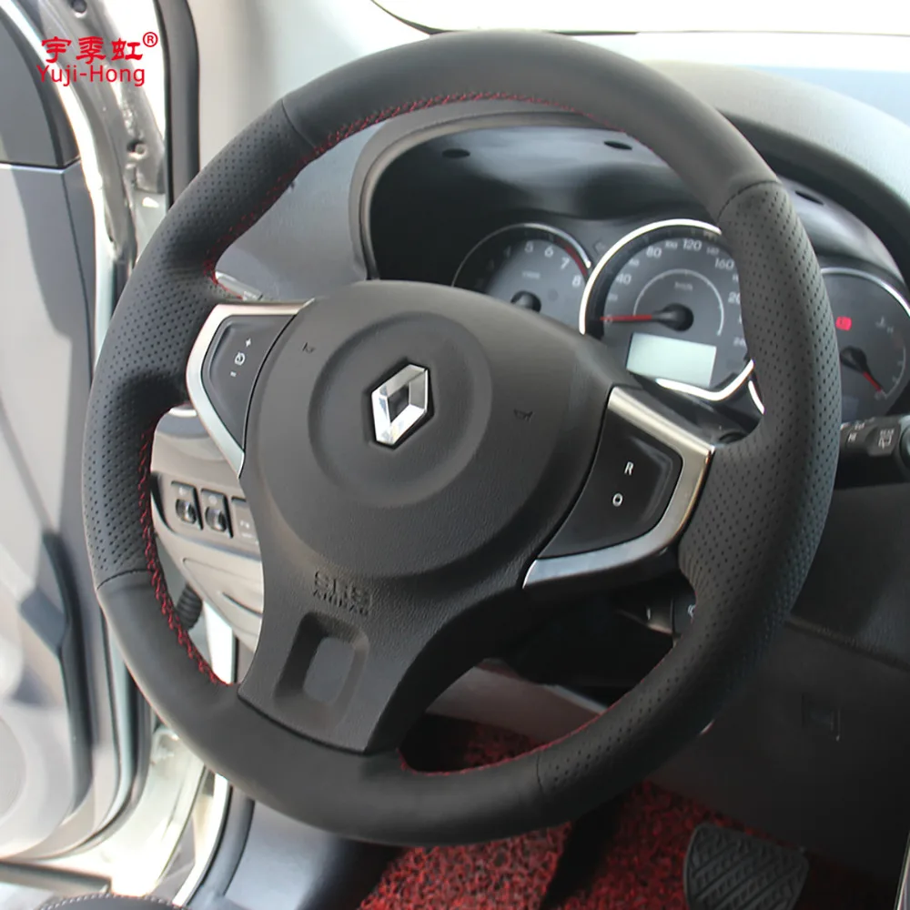 Автомобильные рулевые Чехлы для Renault Koleos 2009 2016 Натуральная кожа авто ручная