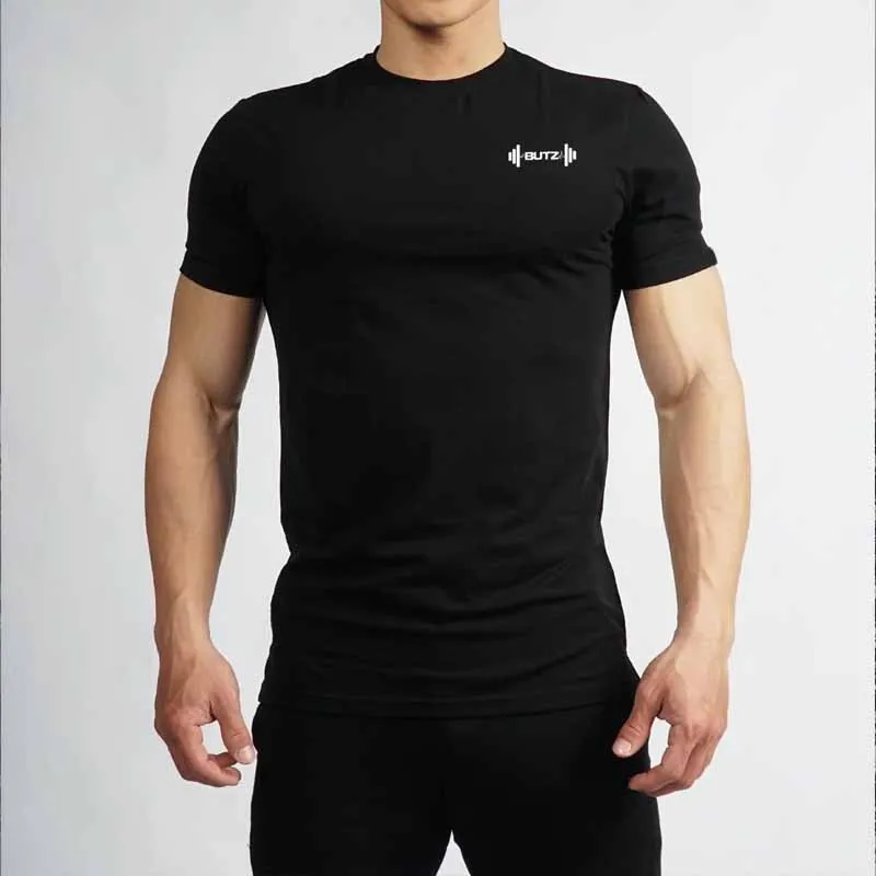 Модные мужские футболки летние спортивные для бега мужская одежда с коротким