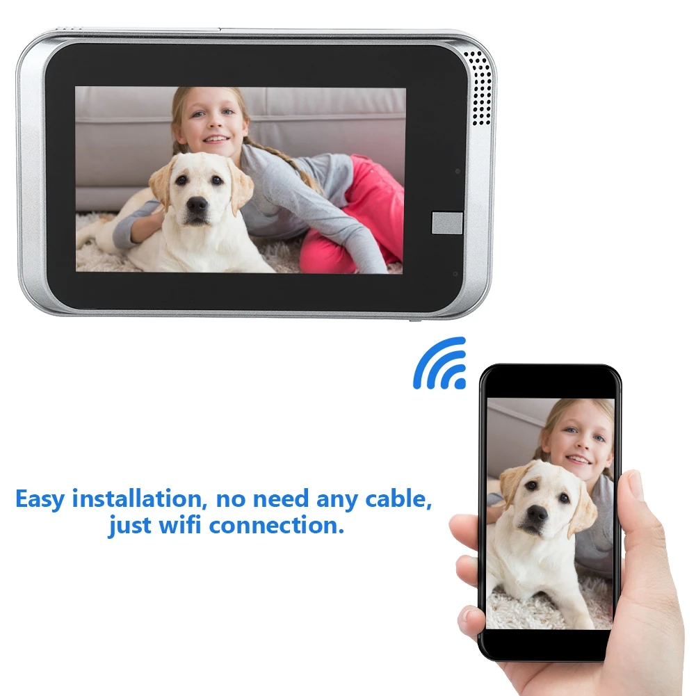 Дверной звонок, камера 1280*720 Wifi смарт-видео, дверной звонок безопасности видео в режиме реального времени