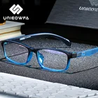 Очки унисекс UNIEOWFA в прозрачной синей оправе, для близорукости, TR90