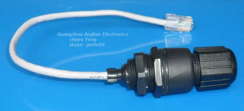 Соединитель M25 RJ45 с кабелем 25 см водонепроницаемый адаптер Ethernet крепление на