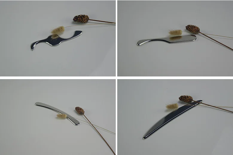 5 в 1 Набор Gua Sha из нержавеющей стали, медицинские инструменты Guasha IASTM из нержавеющей стали для Myofascial Release