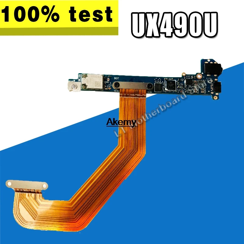 Оригинал для Asus UX490UA UX490U UX490 аудио Плата wifi плата UX370UAR IO BD REV 2 1 протестирована