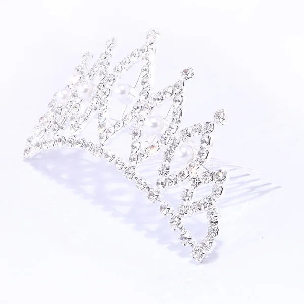 Princess Crystal Tiaras and Crowns Headband Kid Girls Love Bridal Prom Crown Wedding Party Accessiories Hair Jewelry | Свадьбы и