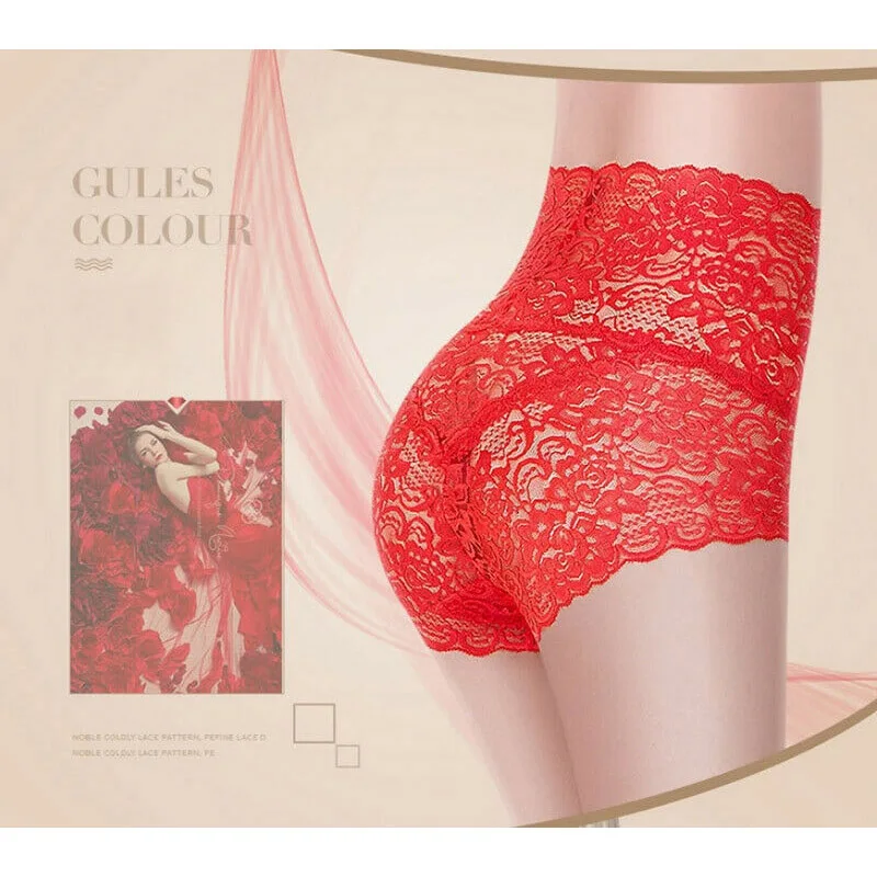Прямая поставка кружевные трусики с высокой талией VIP нижнее белье подъемом