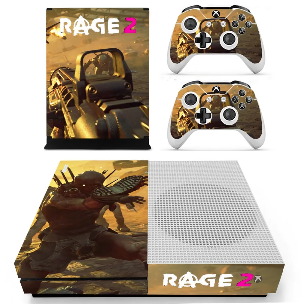 Игра Rage 2 кожи Стикеры наклейки для Xbox One S консоли и контроллеры тонкий s