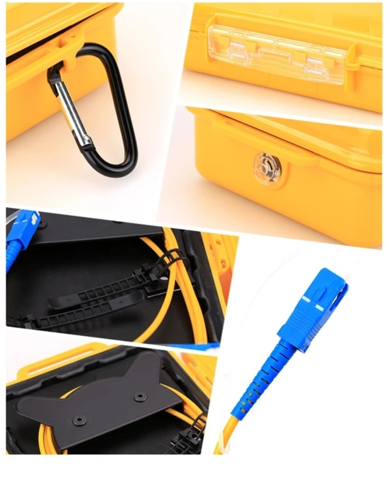 OTDR launch Cable Box 500 M 1000 m 2 KM SM G652D 62,5/125um Оптическое волокно SM 1310/1550nm OTDR Dead Zone Eliminator ELINK factory