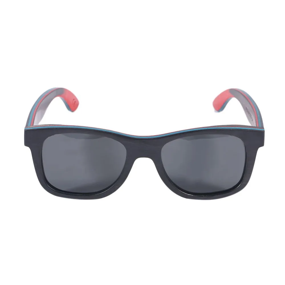 Уникальный дизайн поляризационный бамбук кадр солнцезащитные очки мужские и