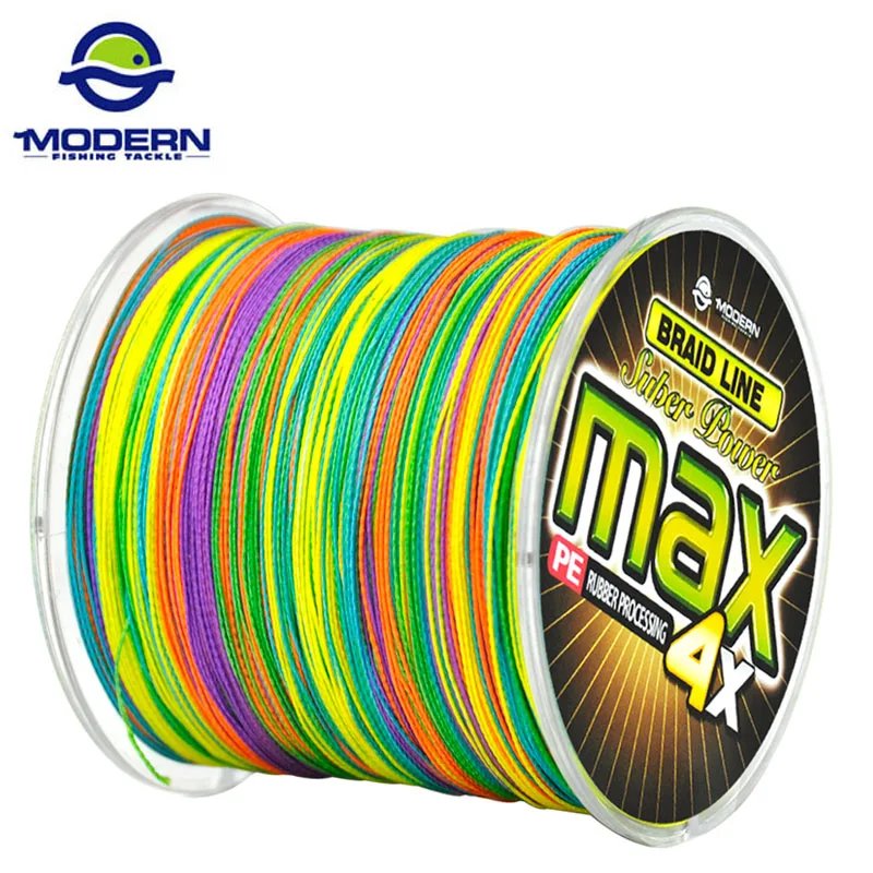 300M MODERN Carp Fishing Line MAX Series 1M 1color Multifilament PE Braided Fishing Rope 4 Strands Braided Wires 8 to 80LB pesca