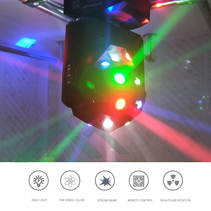 

Strobe & Beam & Laser 3IN1 LED Moving Head Lights 16X3W RGBW Single Color LED Moving Head Beam Lights With DMX Channels