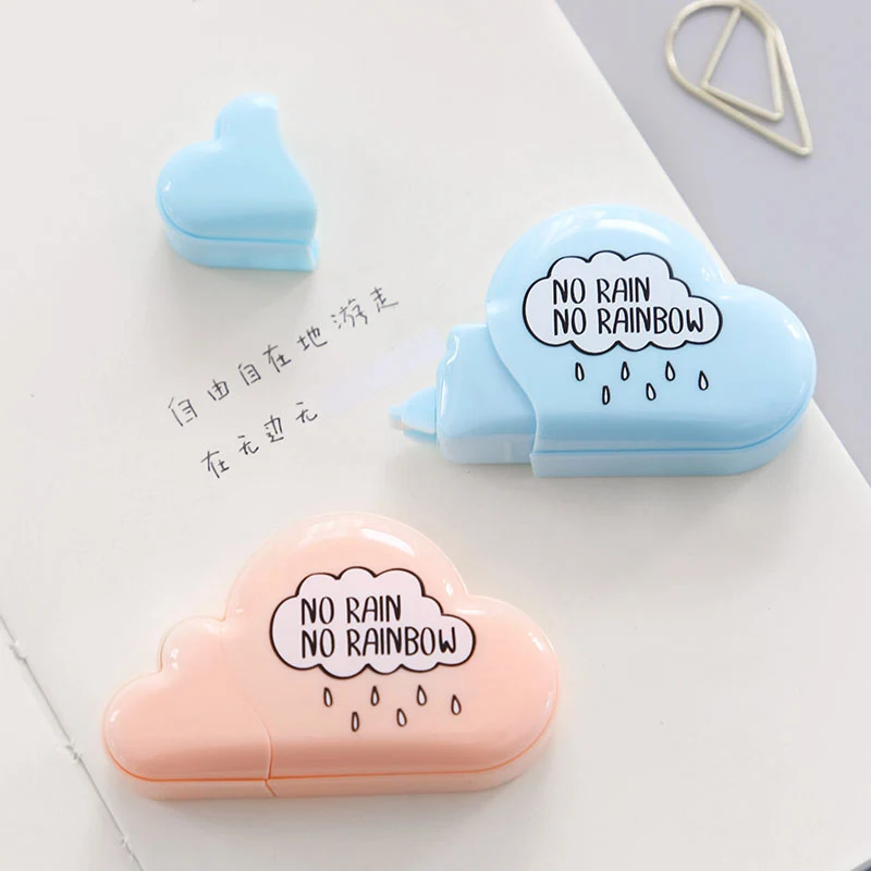 Милые формы облака коррекции Ленты Kawaii 5 м конфеты цвета Школьные Аксессуары для
