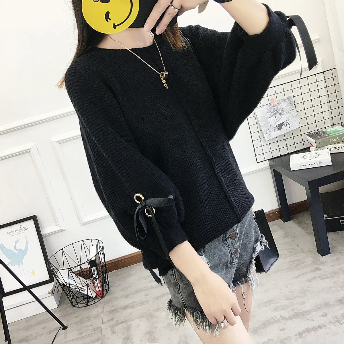 Новая серия han в осень и зима из пуловеры дамы вязать студент индивидуальность