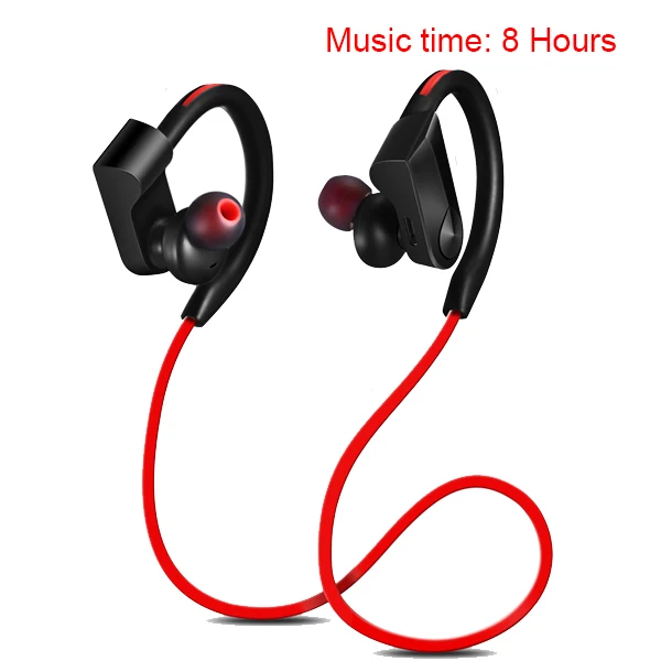 Red-8 Hours CBAOOO K98, беспроводные наушники, Bluetooth наушники, спортивные, для бега, беспроводные, стерео, Bluetooth наушники, гарнитура с micr для телефона - Цвет: Red-8 Hours