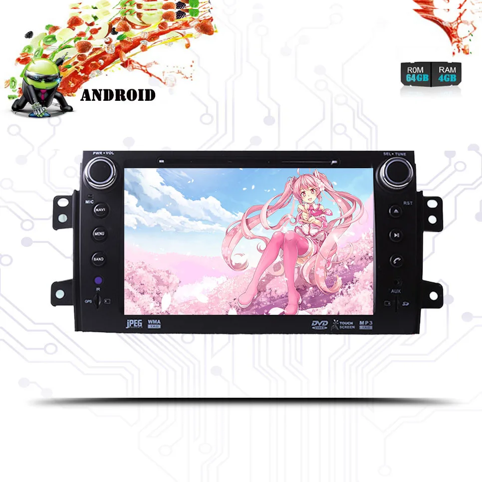 2Din Android 10.0RAM 4 ГБ Автомобильный DVD для SUZUKI SX4 Mp3 аудио НАВИГАЦИЯ GPS Suzuki стерео DSP 9 0 IPS