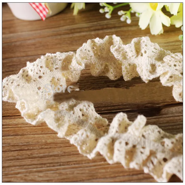 

20yards/lot 2.5cm width 100% Cotton Strech Lace Elastic Lace Trim,Crochet Cotton Lace Stretch Edging for Socks