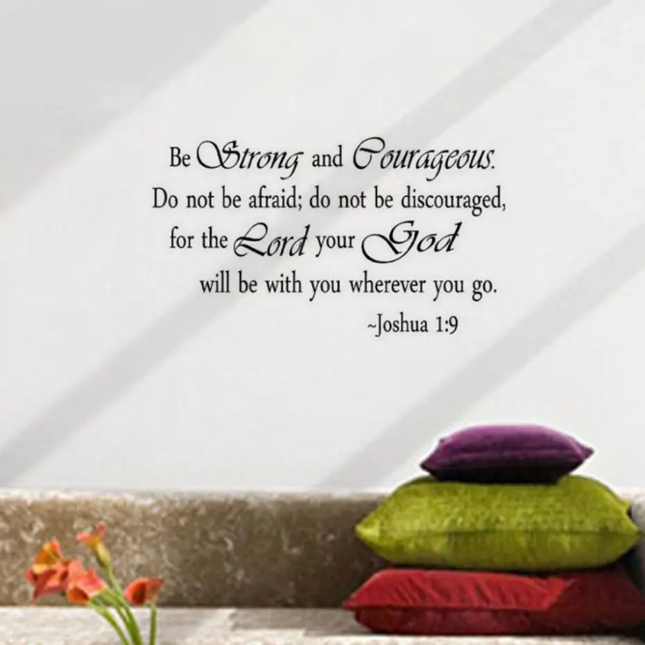 Вдохновляющие виниловые наклейки на стену для спальни с надписью быть сильным и