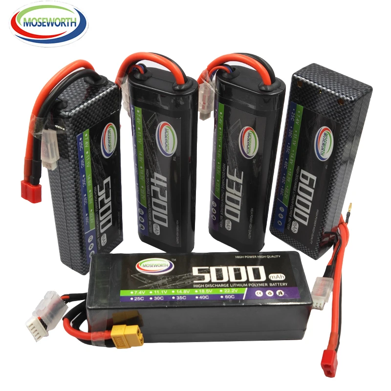 Новые нано Батарея 4S 14 8 V 5000 мА/ч 35C 60C жесткий чехол RC автомобиль LiPo пакет для
