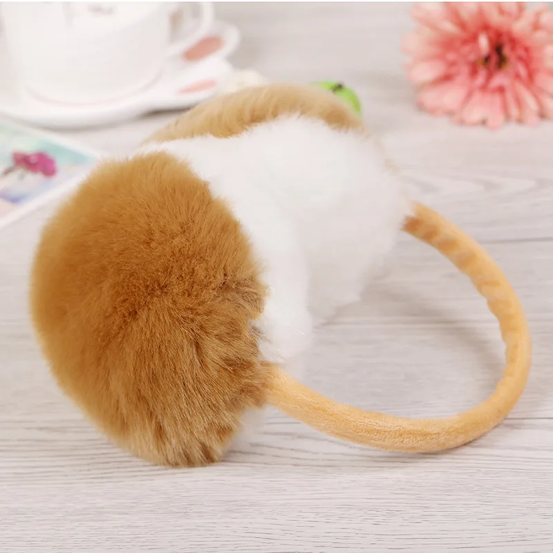 Новые Классические зимние теплые наушники двойного цвета для женщин и девочек