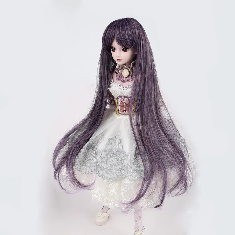 Allaosify модный стиль размер 1/3 1/4 BJD SD парики MSD длинные коричневые высокотемпературные волоконные волосы для кукол аксессуары