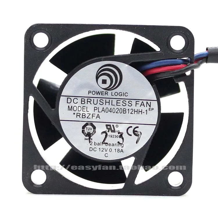 NEW POWER LOGIC PLA04020B12HH-1 4CM 12V 0.18A double ball bearing cooling fan | PC Components Cooling &amp Tools