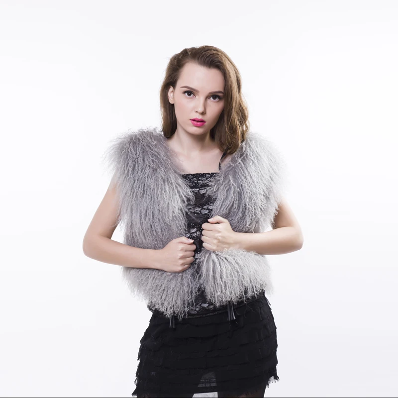 Новинка 2019 г. женский жилет из натурального меха короткий пляжный размеры 3 XXXL