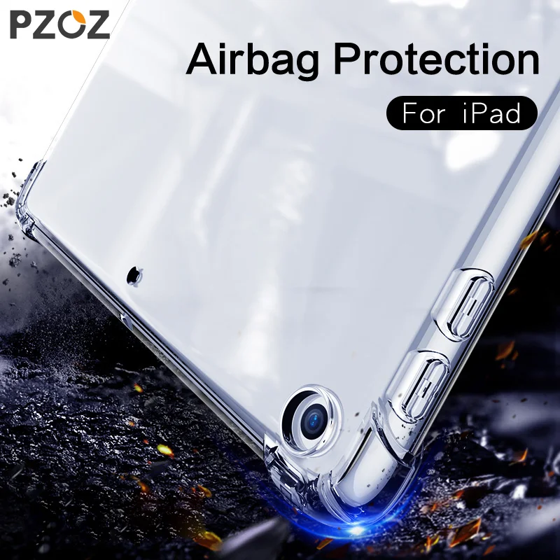 Чехол PZOZ для iPad Pro Air 10 2 5 9 7 дюйма 2020 2019 mini 3 4 силиконовый Ударопрочный Мягкий 11 12