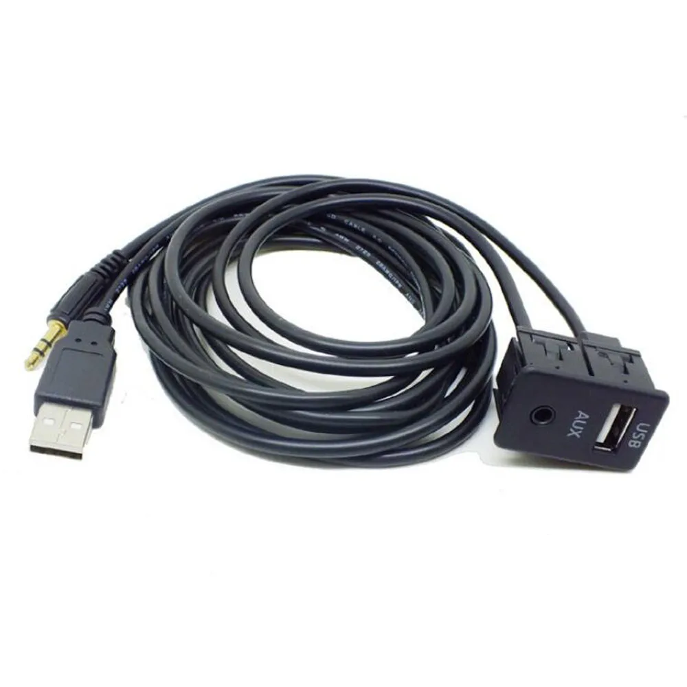 Автомобильный AUX USB штекер приборная панель монтажный адаптер подходит для Toyota