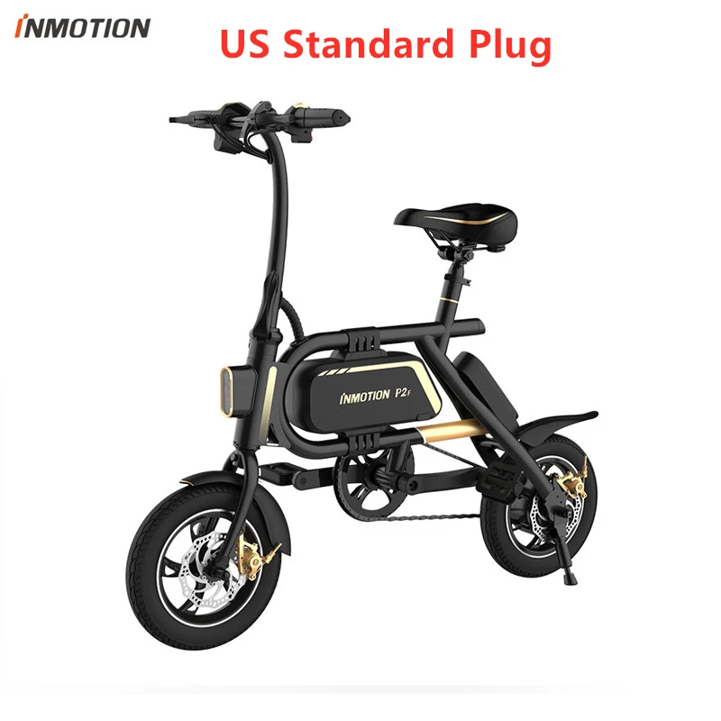 US Standard Plug Складной велосипед Inmotion P2F, 36 В, литий-ионный аккумулятор, 350 Вт, 30 км/ч, 12 дюймов, мини-велосипед, электрический велосипед, CE RoHS FCC - Цвет: US Standard Plug