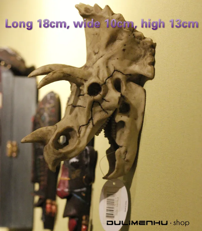 Креативная индивидуальность украшения из смолы голова Юрского дракона