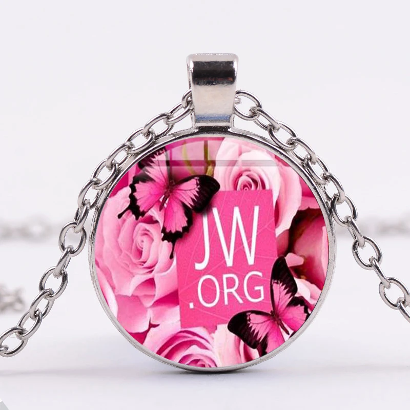 SONGDA JW.ORG ожерелье изящная бабочка цветок художественный узор стеклянный кабошон