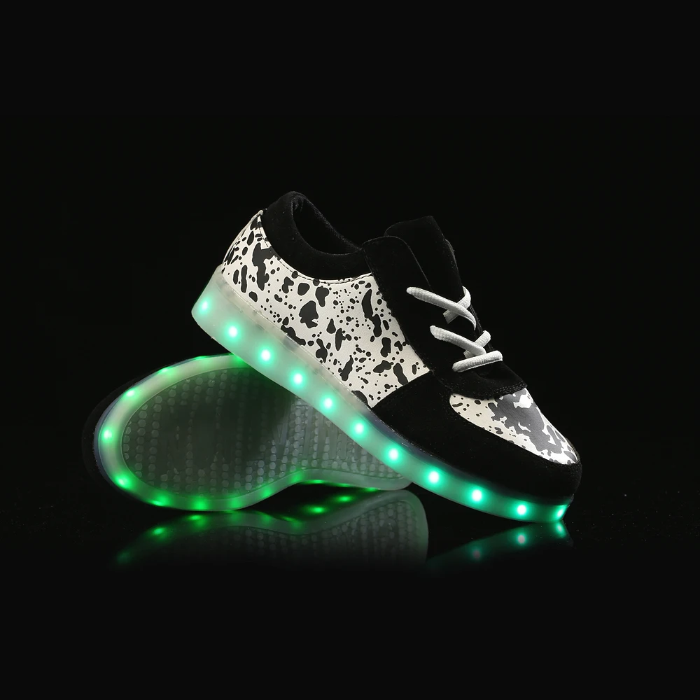 7 цвета Новый женский LED обувь chaussures световой взрослых свет повседневная высокий