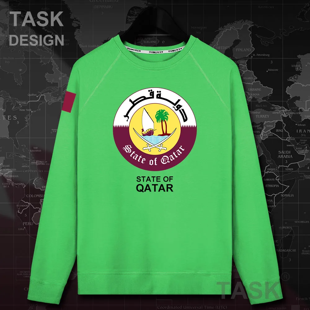 Qatari daulat QA/мужская толстовка с капюшоном пуловеры худи осеннее пальто уличная