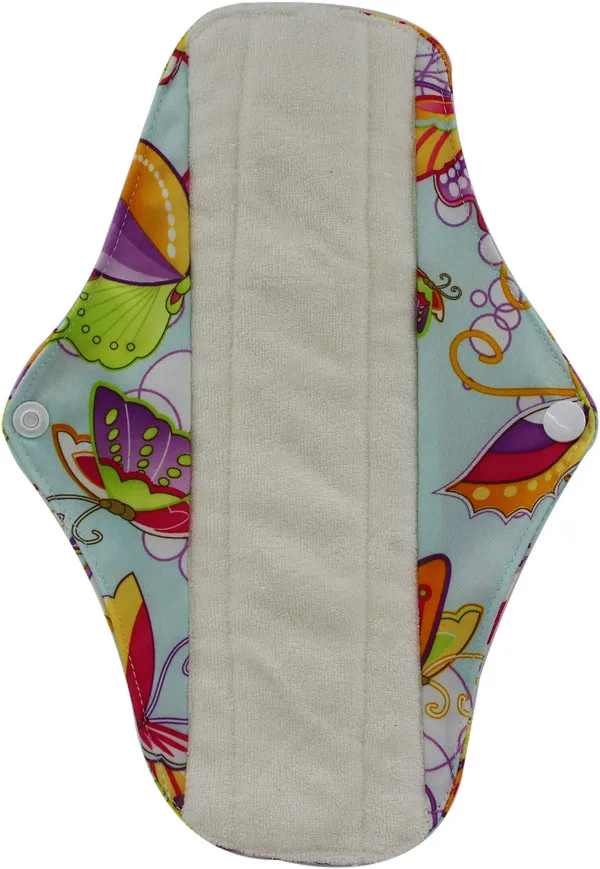 organic bamboo pad04 OhBabyKa моющийся санитарный подушечки бамбуковые тканевые подушечки многоразовые салфетки гигиенический мультяшный принт женские менструальные подушечки Размер s m l - Цвет: organic bamboo pad04