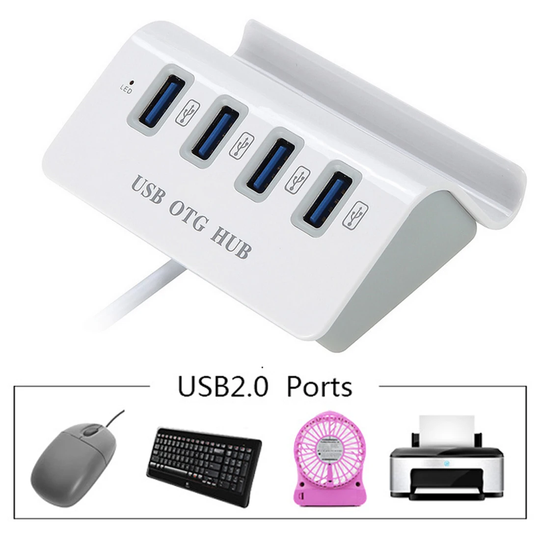 USB 3,0 4-Порты и разъёмы Multi HUB разветвитель Алюминий адаптер высокое Скорость для ПК ноутбука Mac с USB2.0
