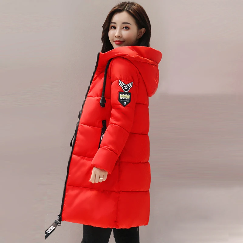 2017 зимние утепленные женские парки Женская Стеганая куртка верхняя одежда плюс