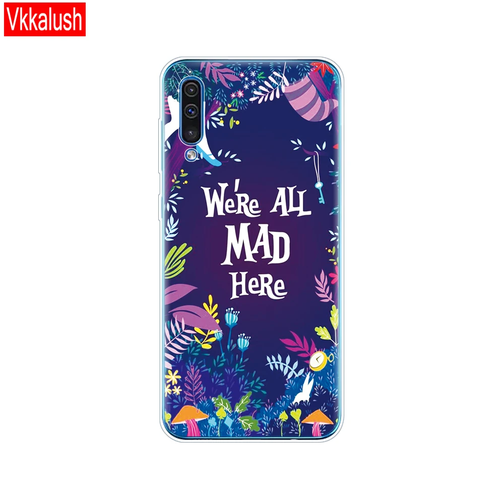 80148 Чехол для samsung Galaxy A50 Чехол Мягкий силиконовый чехол для телефона samsung A50 A505 A505F SM-A505F 6," прозрачный чехол - Цвет: 80148