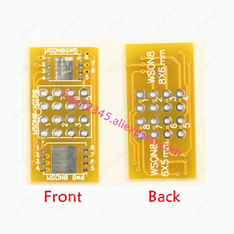 Адаптер адаптера QFN8 Для DIP8 программатор WSON8 DFN8 MLF8 для разъема 25xxx 8x6 мм 6x5 гнездо wson8