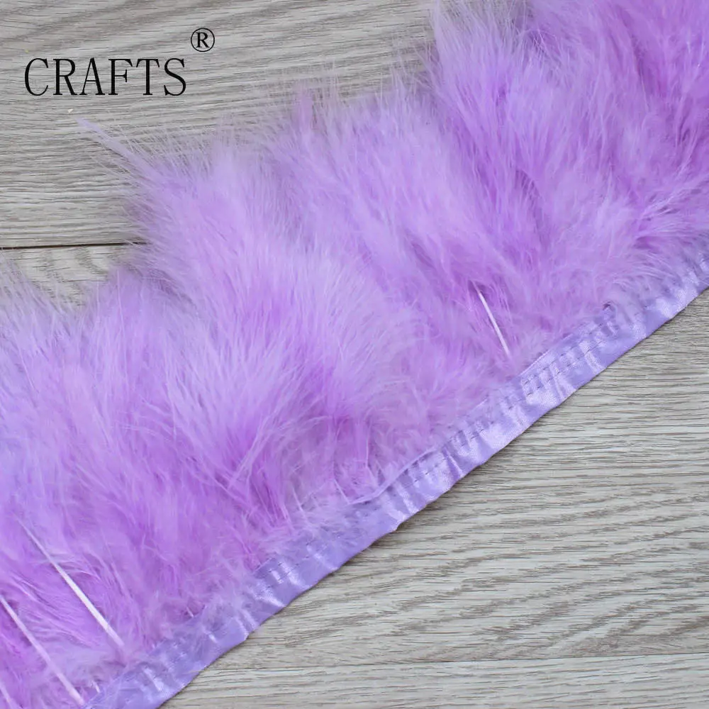 Декоративная лента из перьев индейки 16 цветов 2 м|turkey feathers|feather featherlong feathers |