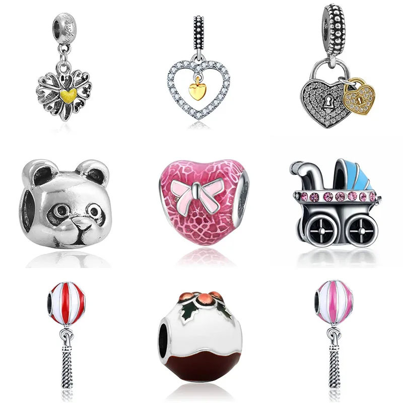 Браслет Pandora с бусинами бижутерия Mary Poppins Argent Joyas De Plata колдовские подвески|Бусины|