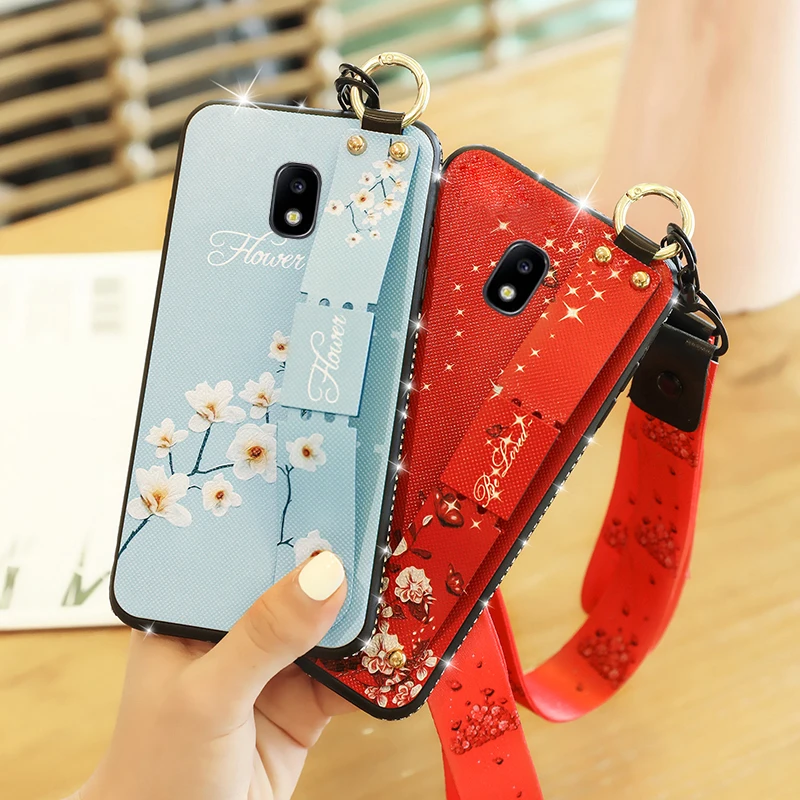 Чехол подставка с кольцом для Samsung Galaxy J3 J5 J7 2017 года J330 J530 J730 роскошный