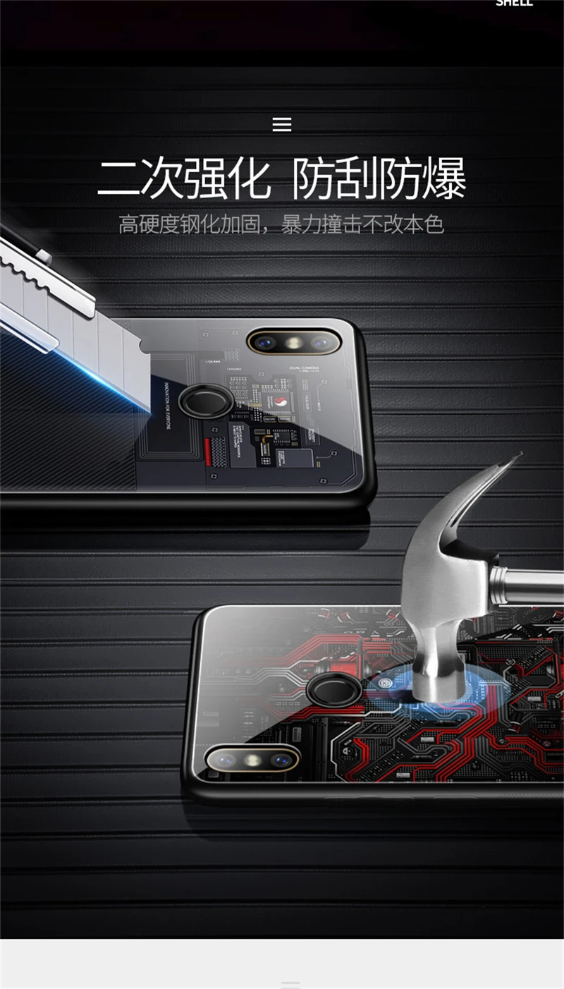 Aixuan стеклянный чехол для Xiaomi Mi Mix 2 Чехол из закаленного стекла силиконовый защитный чехол для телефона s для Xiaomi Mi Mix 2s