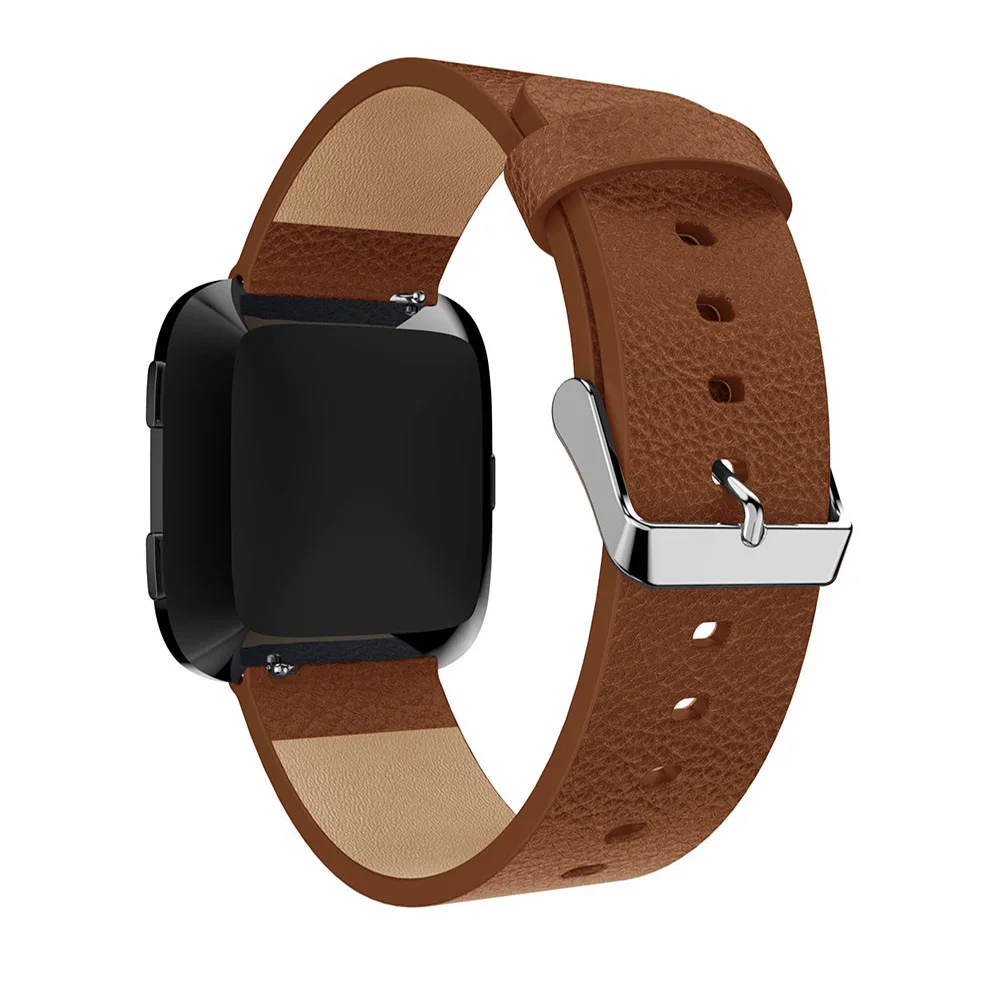 Классический ремешок из натуральной кожи для Fitbit Versa Lite Edition кожаный сменный браслет наручных часов браслет ремень Versa 22 мм