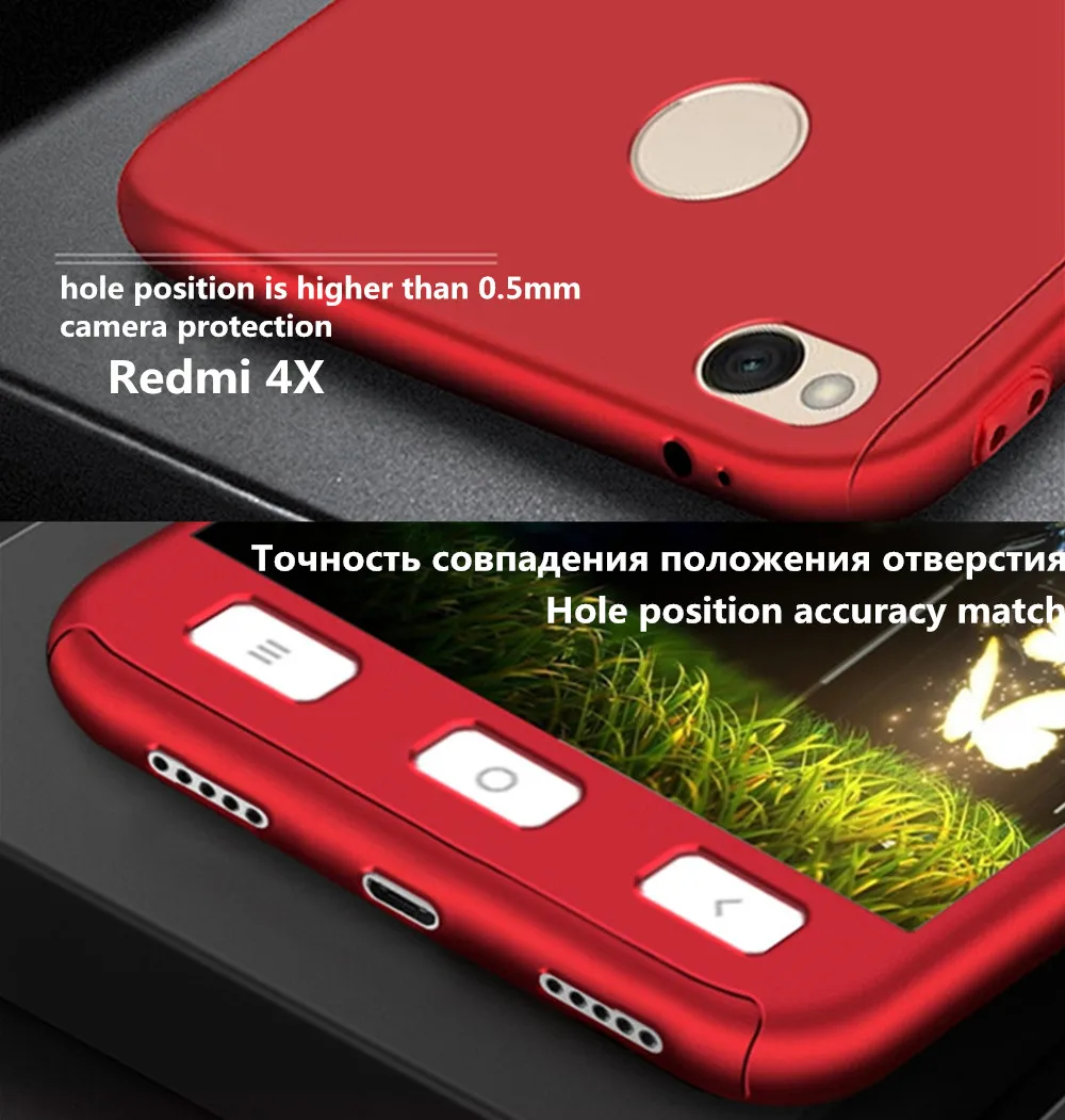 OLAF Shockproof 360 Degrees Full Body case For Xiaomi Redmi 4 4X Note 4A 4Ppro 5A Mi A1 Max Mix 2 5X 6 | Мобильные телефоны и