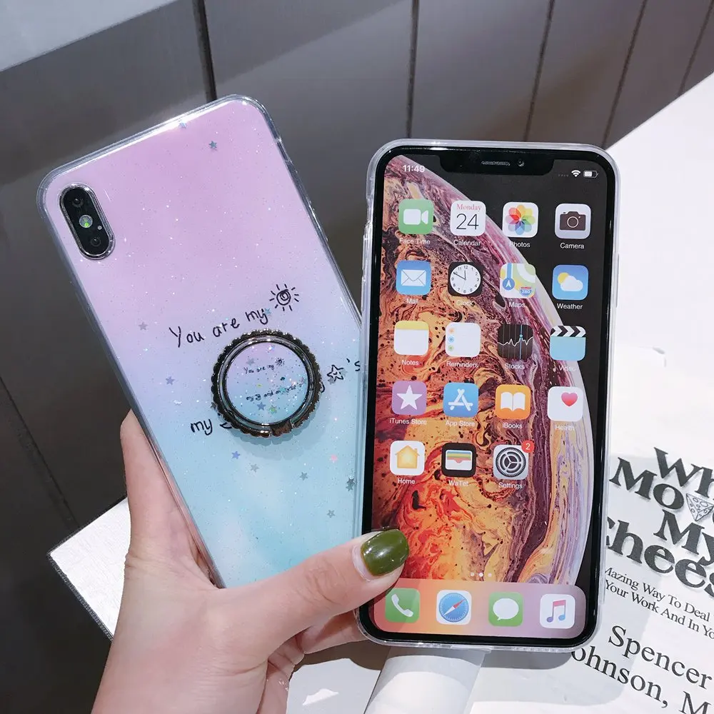 Маленький мраморный чехол с свежими цветами для Huawei P30 Pro Lite Nova 4E 3 3i блестящий
