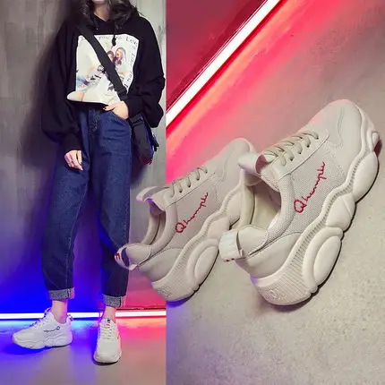 Женская обувь Новинка 2019 года сезон весна белые туфли на плоской подошве