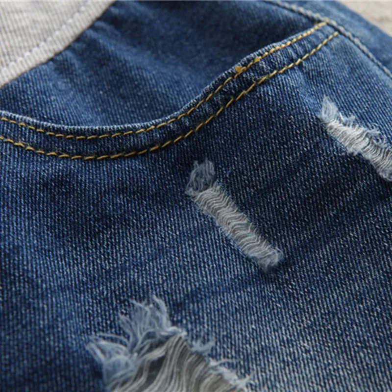 Новые джинсовые шорты для беременных лето 2019 тонкие подтяжки живота модные с