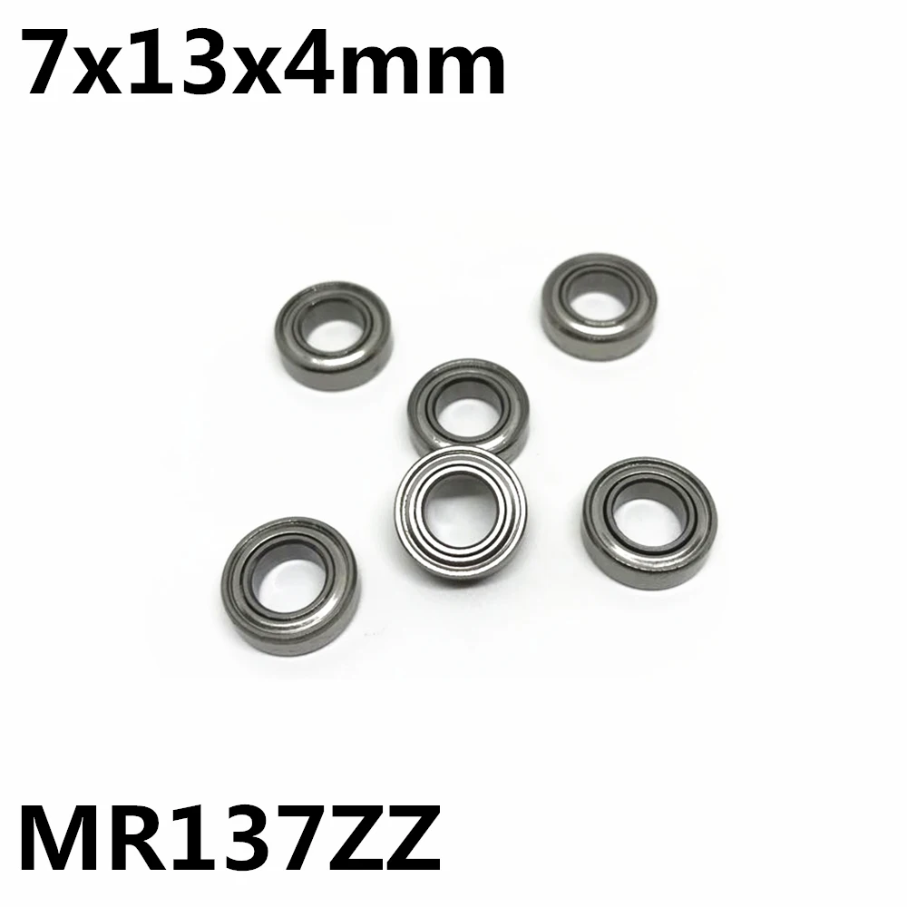 10Pcs MR137ZZ 7x13x4 mm Deep groove ball bearing Miniature bearing High quality MR137Z MR137