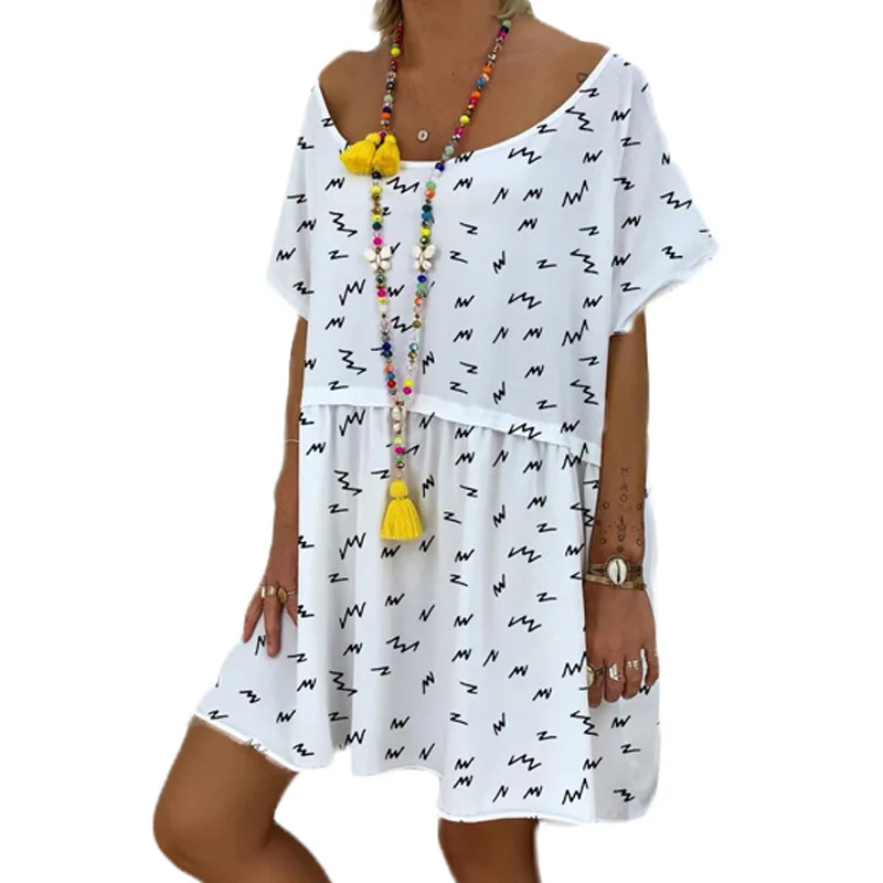 Женское летнее пляжное платье с принтом Boho модные вечерние свободные сарафаны