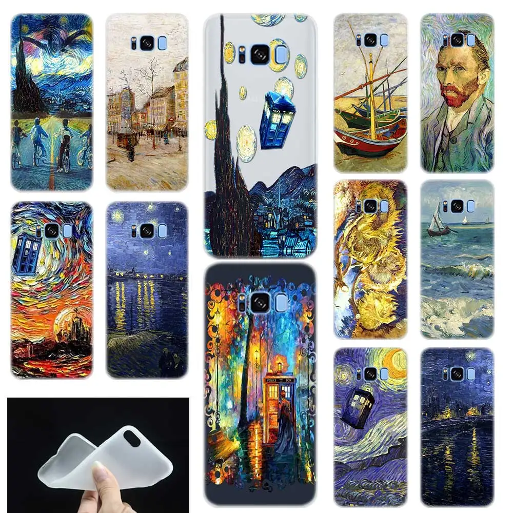 Силиконовый чехол с изображением картины Ван Гога кружки Винсента для Samsung Galaxy